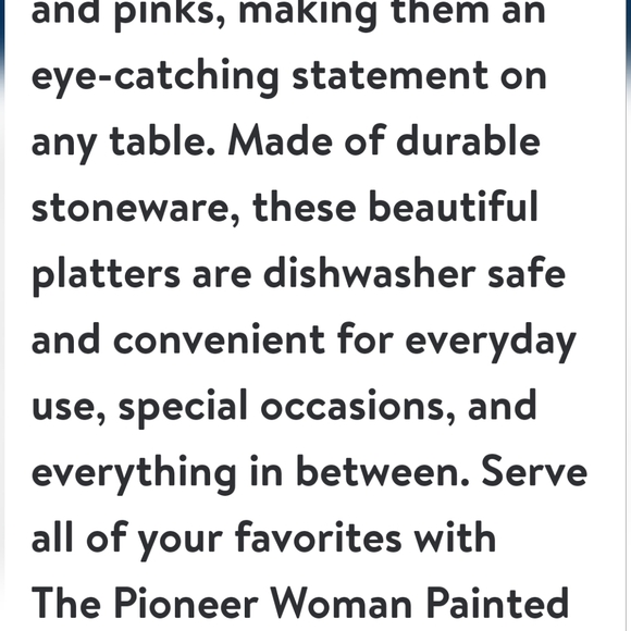 2024 ❤️ New Pioneer Woman Painted Meadow Ceramic Platter Set - Picture 3 of 8